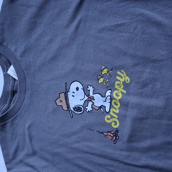 Peanuts Tops - Peanuts Charcoal Snoopy Scout T-Shirt